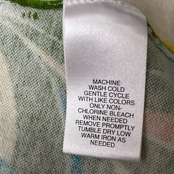 Designers Originals Womens Petite Floral Casual Mature Preppy Cardigan PM 70s - Picture 7 of 8